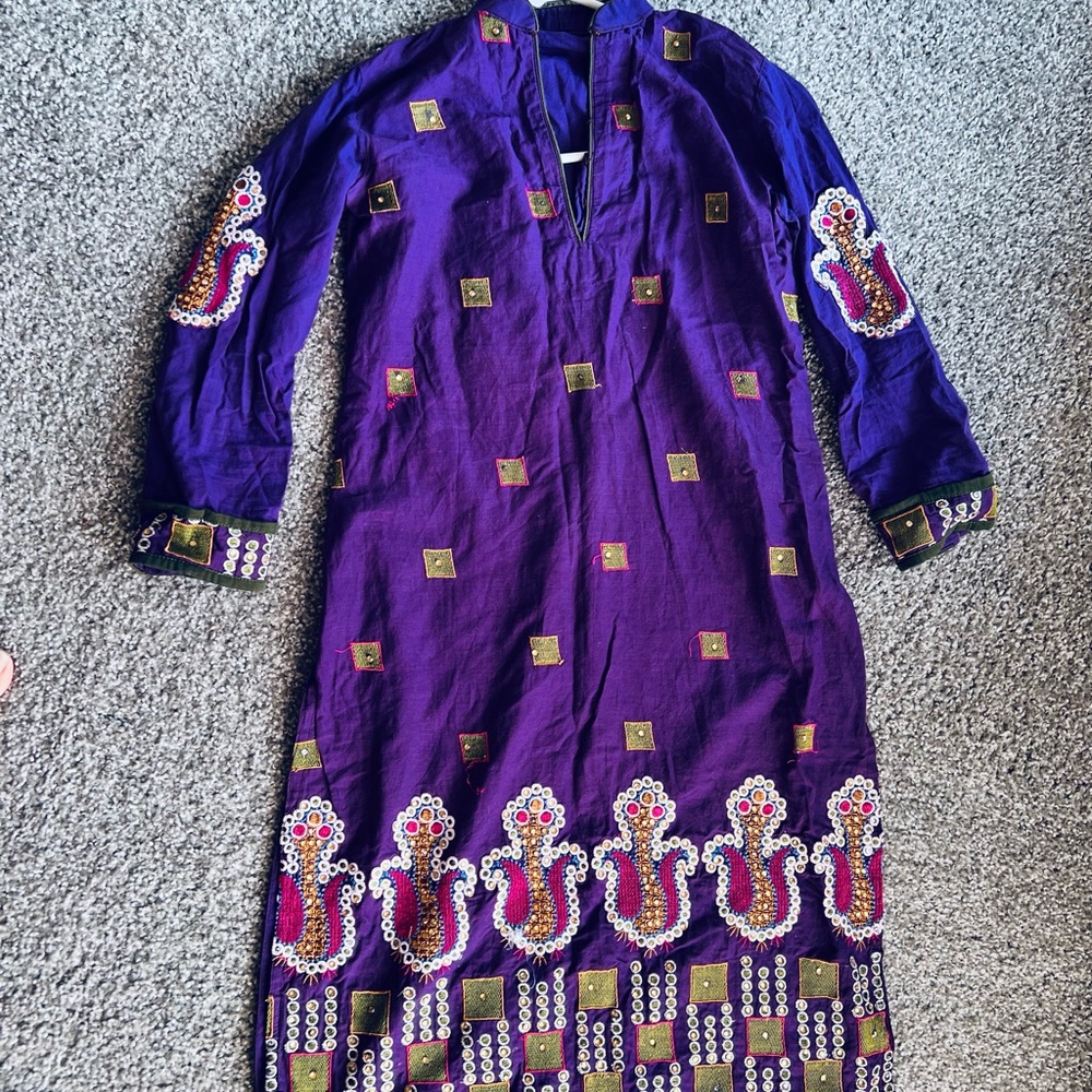 Ethnic Indian Wear Purple Wedding Dress